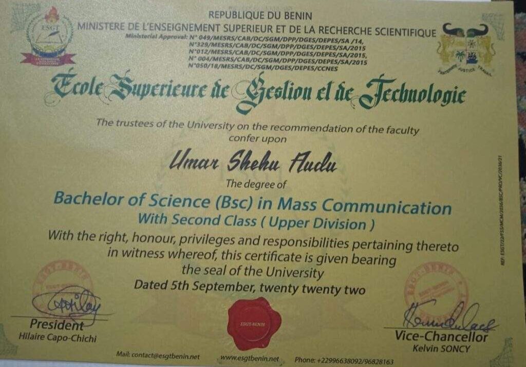Shock outrage trail DAILY NIGERIAN report on Cotonou degrees — Shock outrage trail DAILY NIGERIAN report on Cotonou degrees —