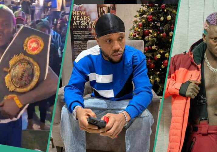 Singer Portable beats Charles Okocha in celebrity boxing match VIDEO