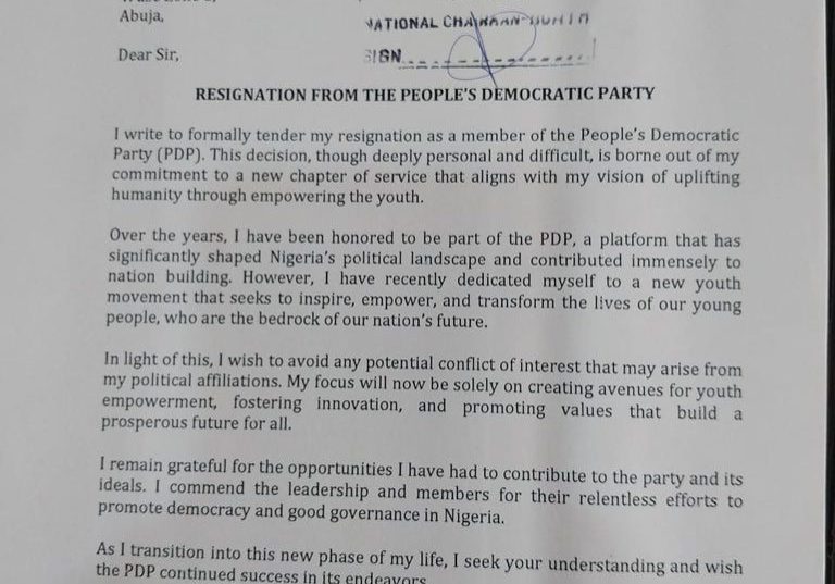 Sokoto ex-gov, Attahiru Bafarawa resigns from PDP Sokoto ex-gov, Attahiru Bafarawa resigns from PDP