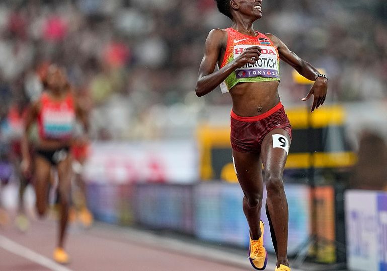 Steeplechase Kenya's Cherotich wins gold title Kenya's Faith Cherotich claims gold in the women's 3,000m steeplechase