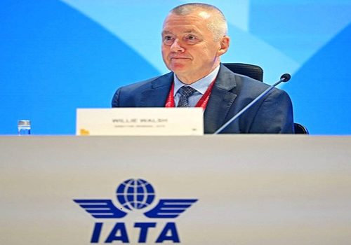Willie Walsh, Director General of the International Air Transport Association (IATA), speaks during a press conference at the IATA annual general meeting and World Air Transport Summit (WATS) in New Delhi on June 2, 2025. (Photo by Money SHARMA / AFP)