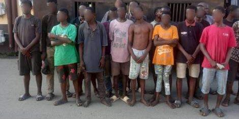 Taskforce Arrests 88 Suspects in Oshodi Crackdown Taskforce Arrests 88 Suspects in Oshodi Crackdown