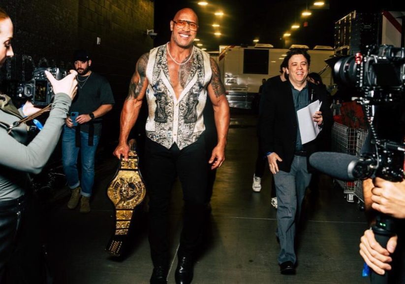 The Rock during the Netflix premiere of RAW [Image: WWE.com]