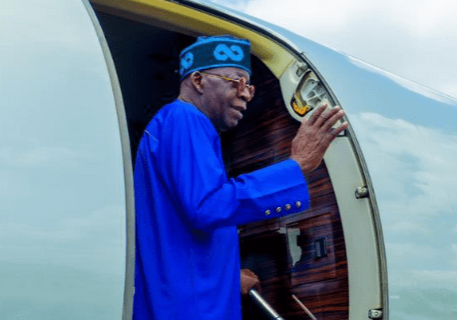 Tinubu Departs for AU Mid Year Coordination Meeting in Ghana Tinubu Departs for AU Mid Year Coordination Meeting in Ghana