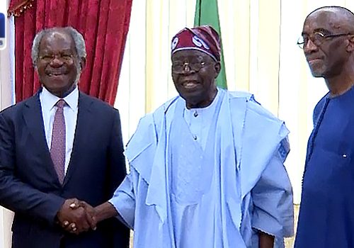 Tinubu Meets Bayo Ogunlesi, Belo-Osagie • Channels Television