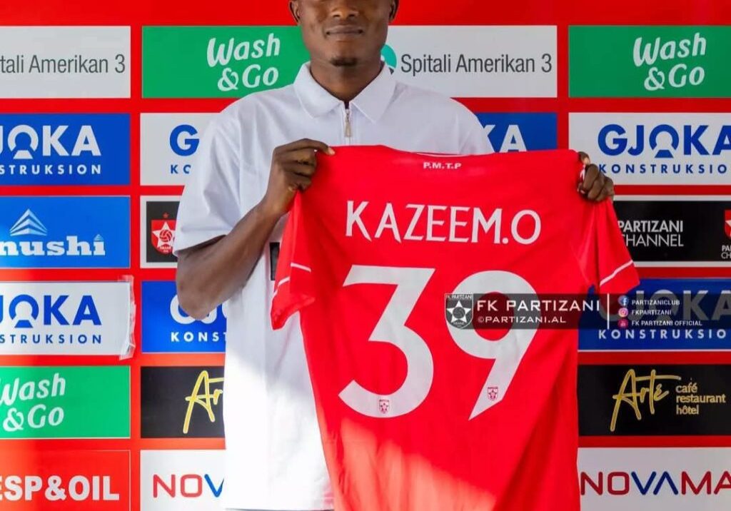 Transfer: Ogunleye unveiled by Albanian club, FK Partizani