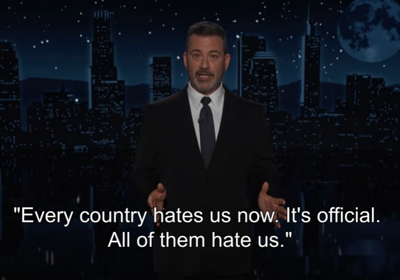 Jimmy Kimmel recaps first year of Trump's presidency with embarrassing montage