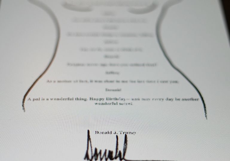 Democrats release suggestive letter to Epstein purportedly signed by Trump