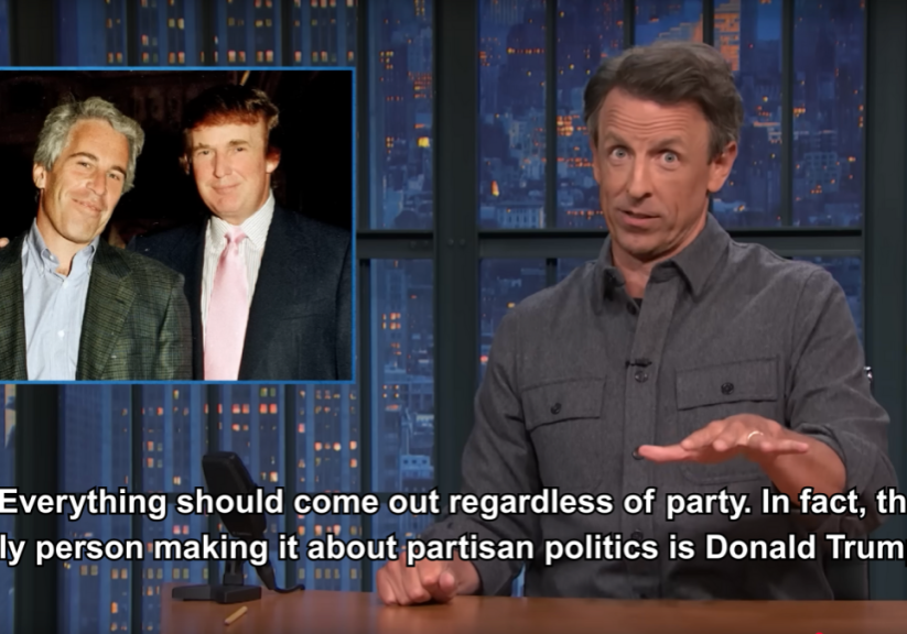 Seth Meyers reacts to Trump's condemnation of bill to release Epstein files