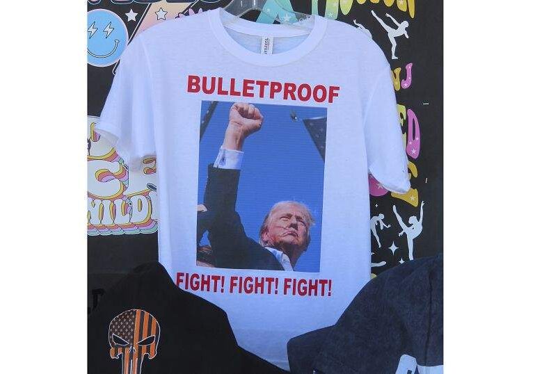 Trump T Shirts Emblazoned with Assassination Attempt Image Sell for $4 Trump T Shirts Emblazoned with Assassination Attempt Image Sell for $4