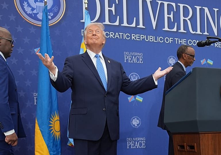 Trump praises leaders of Rwanda and DR Congo as they sign a peace deal