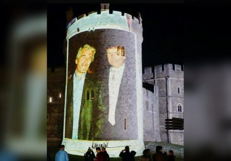 4 arrested after photos of Trump and Epstein projected onto Windsor Castle — RT World News