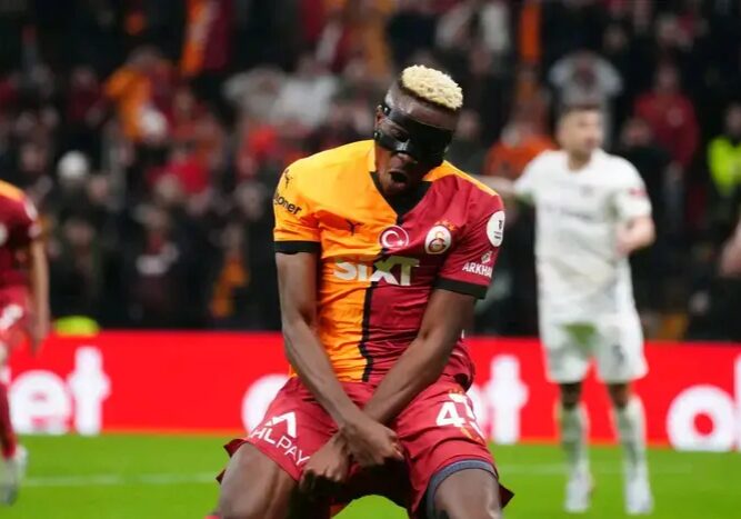 Turkey: Osimhen grabs brace in Galatasaray's draw at Kasimpasa