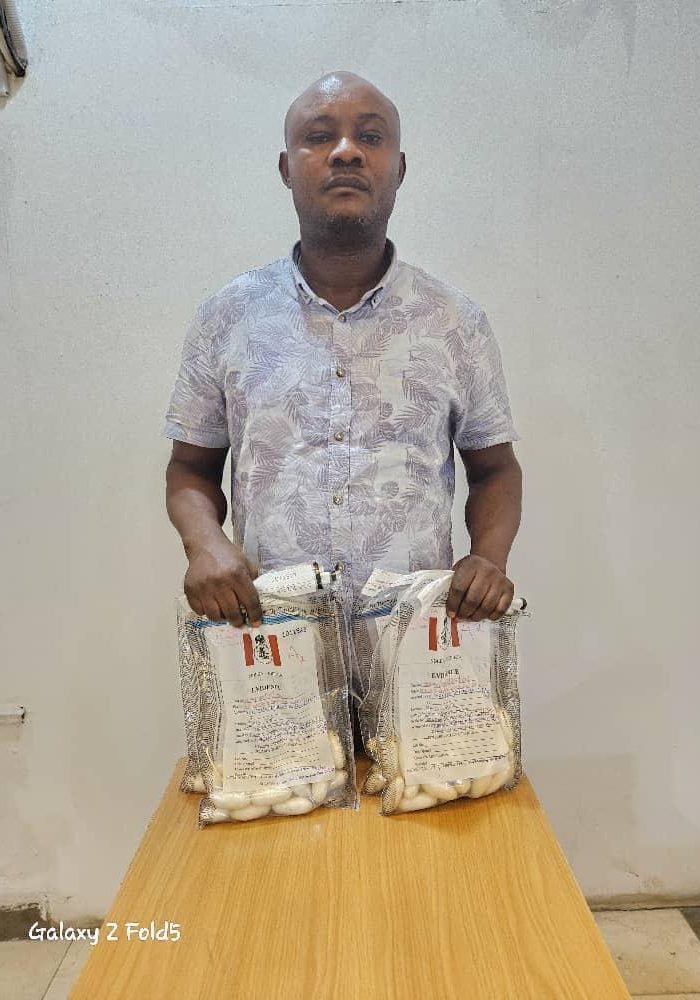 Turkey-boubd Angolan businessman nabbed at Kano airport with 120 wraps of cocaine