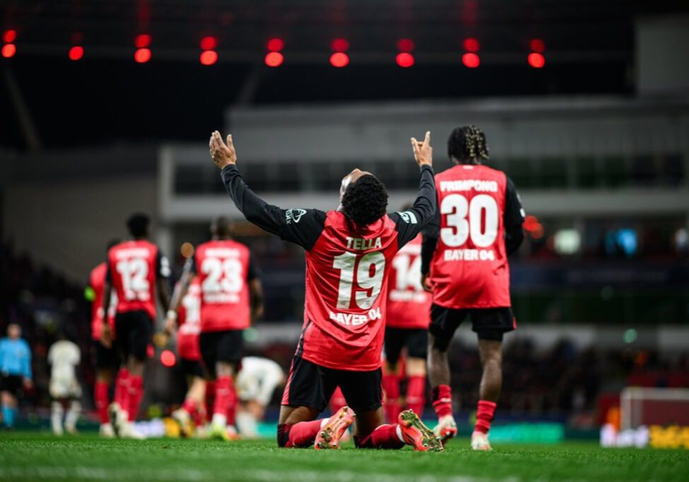 UCL: Tella celebrates maiden goal for Bayer Leverkusen UCL: Tella celebrates maiden goal for Bayer Leverkusen