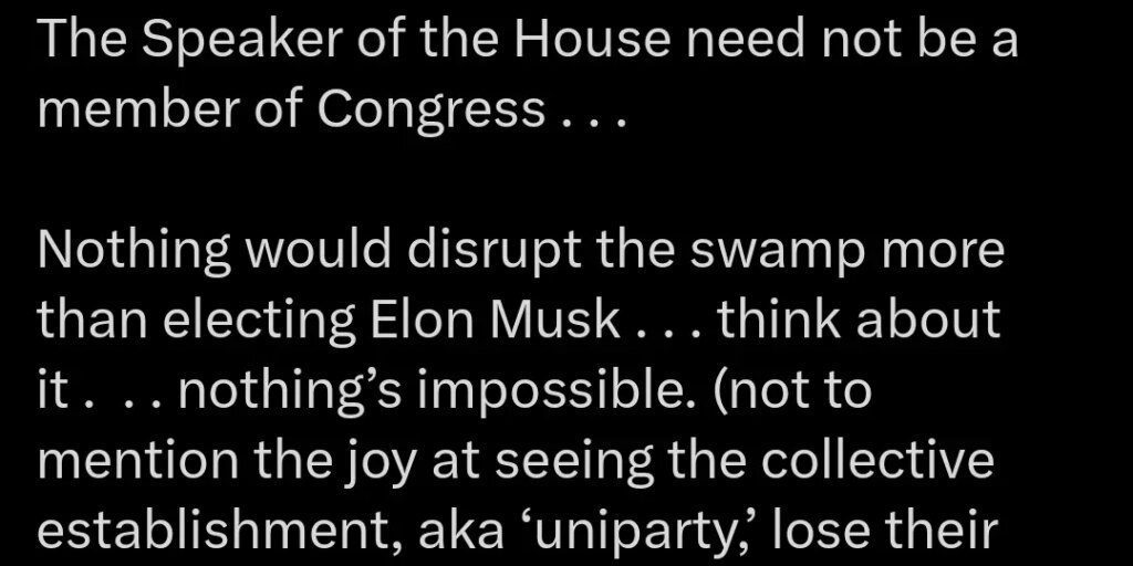 US Senator Paul Rand endorses Elon Musk as next House Speaker