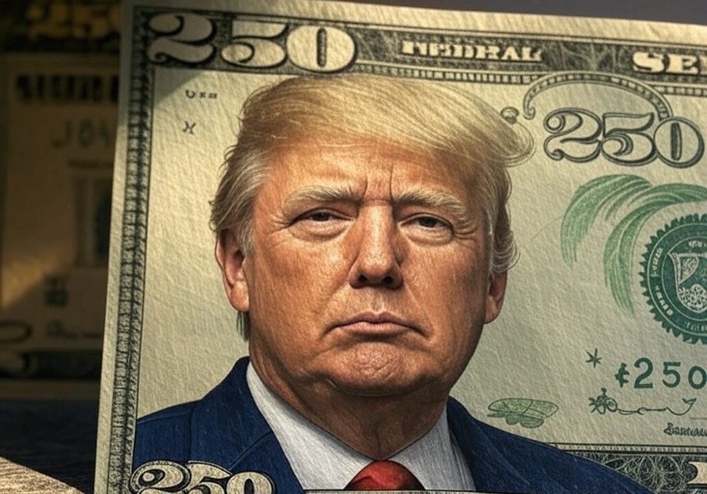 US lawmaker proposes $250 bill with President Trump's face US lawmaker proposes $250 bill with President Trump's face