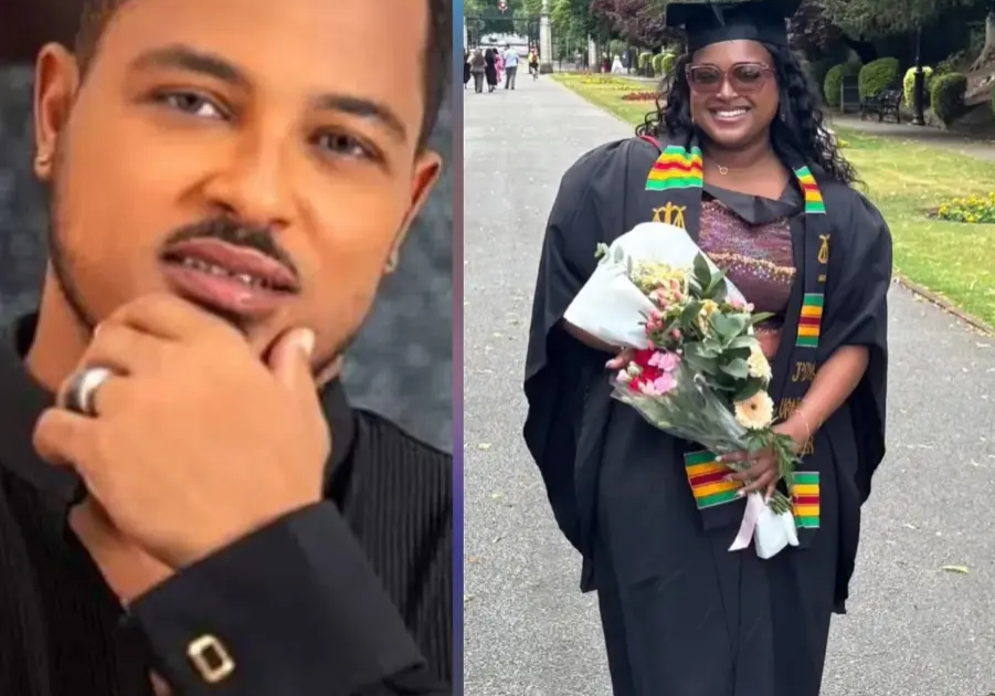 Van Vicker overjoyed as daughter graduates with law degree