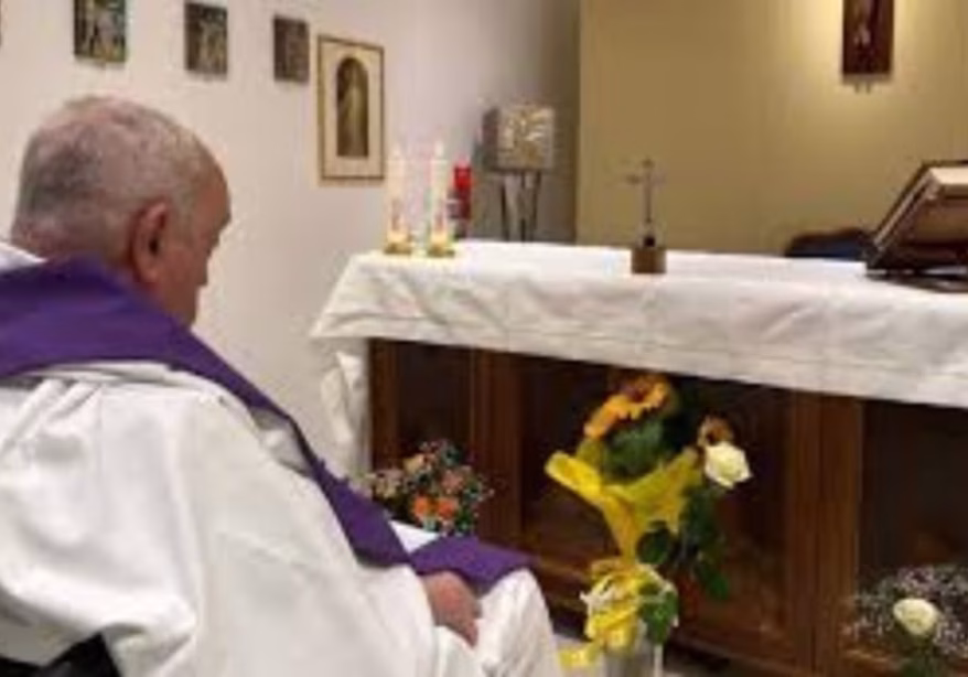 Vatican releases first picture of Pope Francis since he fell sick