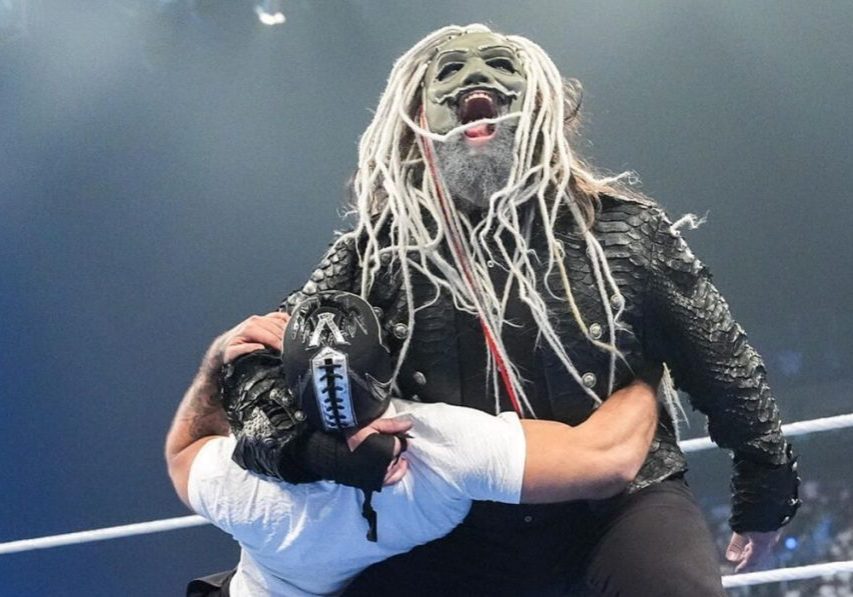 Uncle Howdy got involved in the post match brawl. (Image via WWE.com)