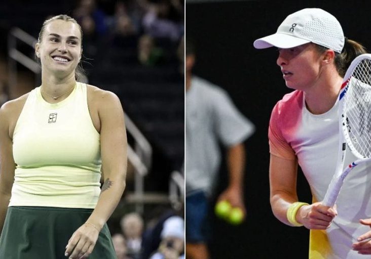 WTA Rankings: Swiatek Eyes Top Spot Aryna Sabalenka and Iga Swiatek on tour - Image Source - Getty
