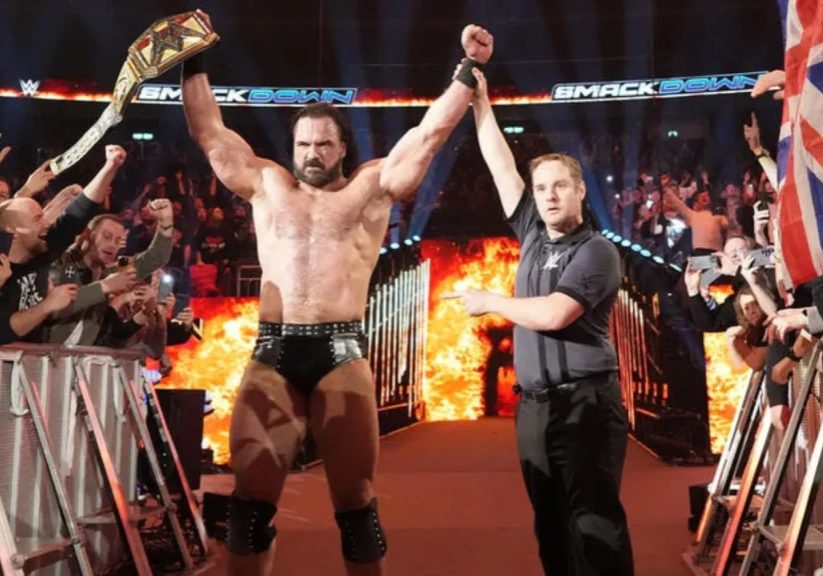 Drew McIntyre with the Undisputed WWE Title