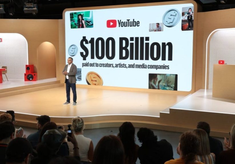 YouTube's paid creators $100 billion in four years