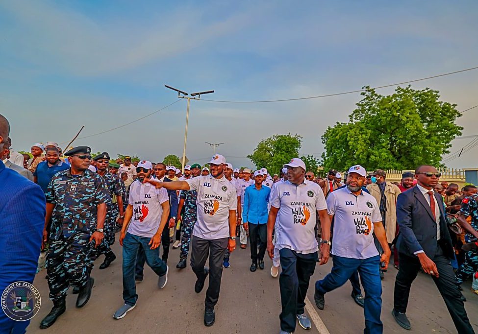 Gov. Lawal holds peace walk in Zamfara, says 'security has significantly improved' — Daily Nigerian