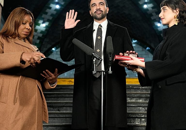 Ugandan-born Zohran Mamdani is sworn in as mayor of New York City