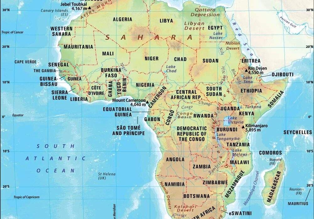 africa map africa map