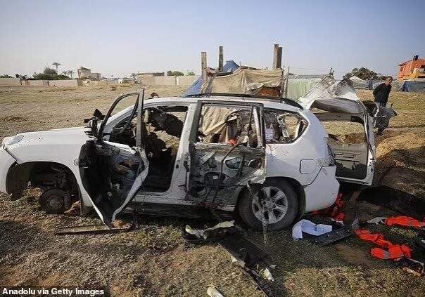 bombed UN car