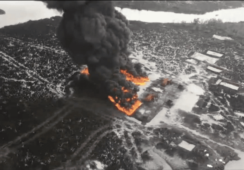 illegal refineriess bombed illegal refineriess bombed