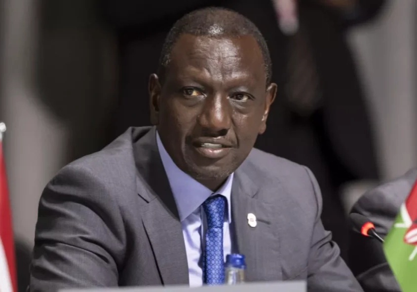 kenyas president william ruto attends a plenary session during the summit on peace in ukraine in obburgen switzerland sunday june 16 2024
