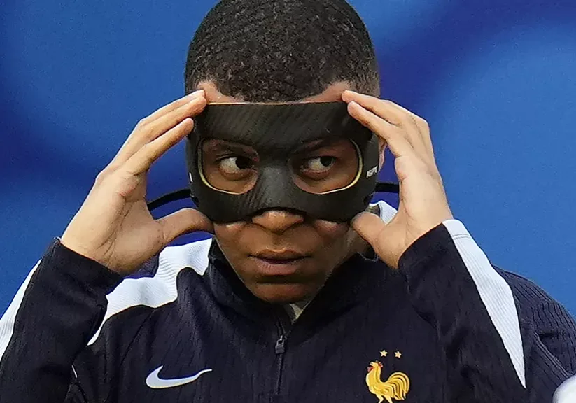 kylian mbappe of france adjusts his face mask kylian mbappe of france adjusts his face mask