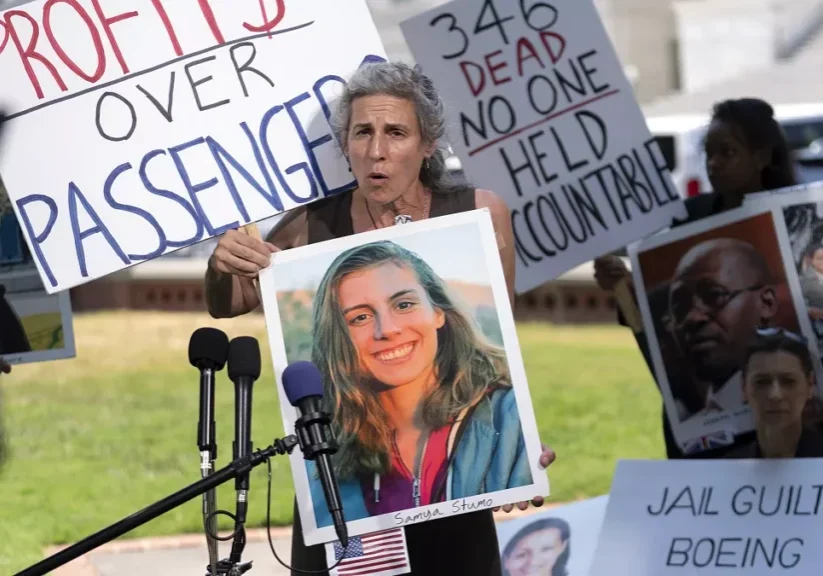 nadia milleronmother of samya rose stumo one of the victims of the boeing 737 max crash in ethiopia on capitol hill june 18 2024 nadia milleronmother of samya rose stumo one of the victims of the boeing 737 max crash in ethiopia on capitol hill june 18 2024