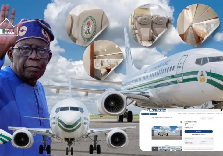 Nigeria puts presidential boeing 737 jet up for sale in switzerland