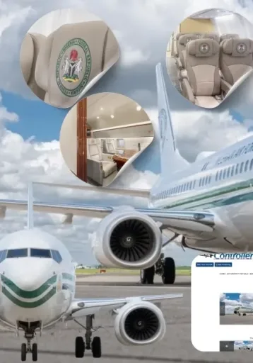 Nigeria puts presidential boeing 737 jet up for sale in switzerland