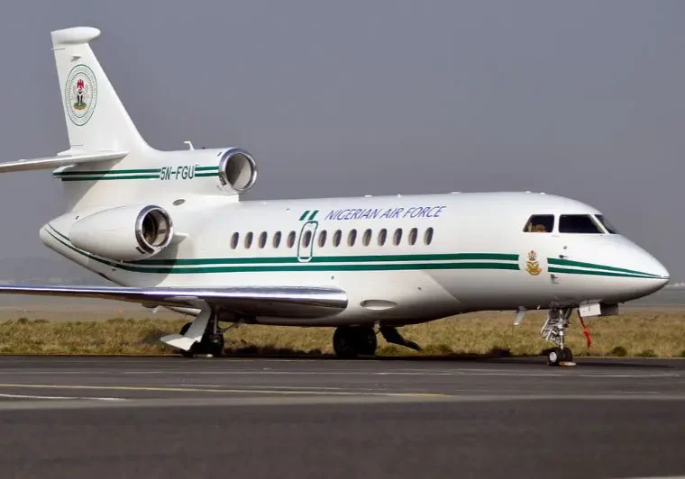 nigerias presidential jet is parked in london nigerias presidential jet is parked in london