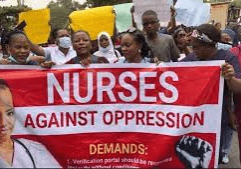 nurses protest