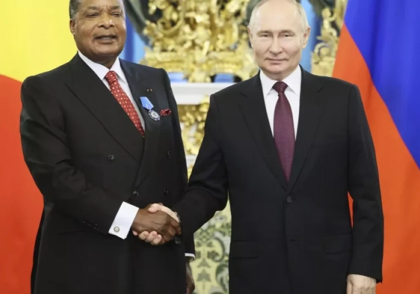 putin welcomes congolese president sassou nguesso in kremlin strengthening russian african ties putin welcomes congolese president sassou nguesso in kremlin strengthening russian african ties