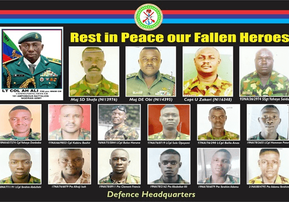 soldiers killed soldiers killed