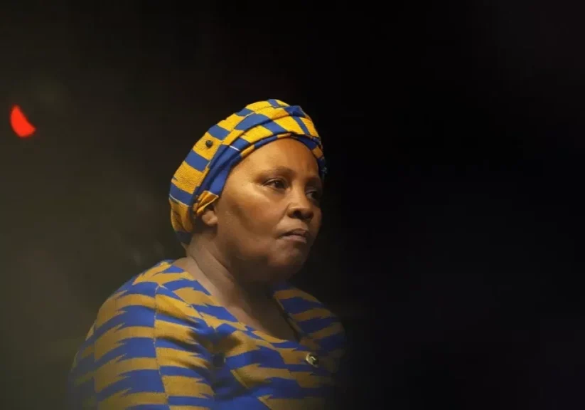 south africas parliament former speaker nosiviwe mapisa nqakula at the magistrates court in pretoria south africa thursday april 4 2024 south africas parliament former speaker nosiviwe mapisa nqakula at the magistrates court in pretoria south africa thursday april 4 2024