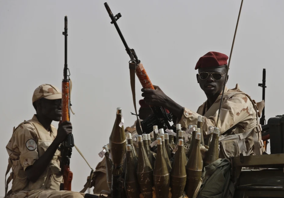 sudanese soldiers from the rapid support forces uni