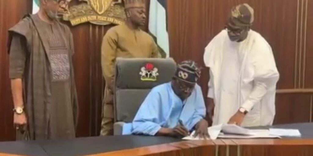 tinubu signs tinubu signs
