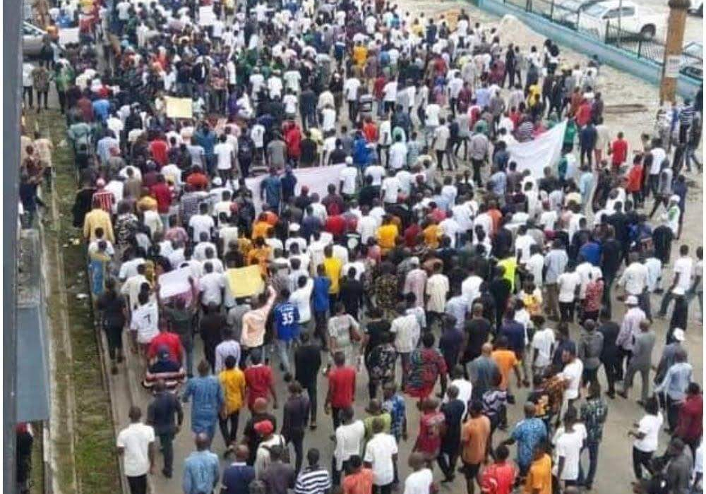 15599 tension in delta as protests rock warri