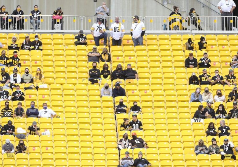 Black seats are being installed in upper deck at Acrisure Stadium