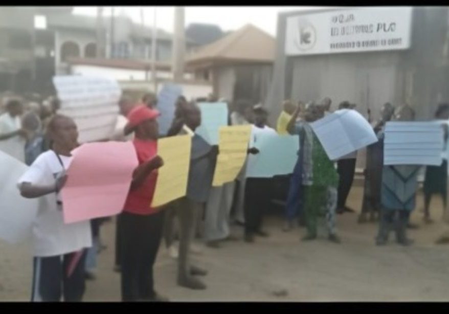 Lagos community protests 18-month blackout