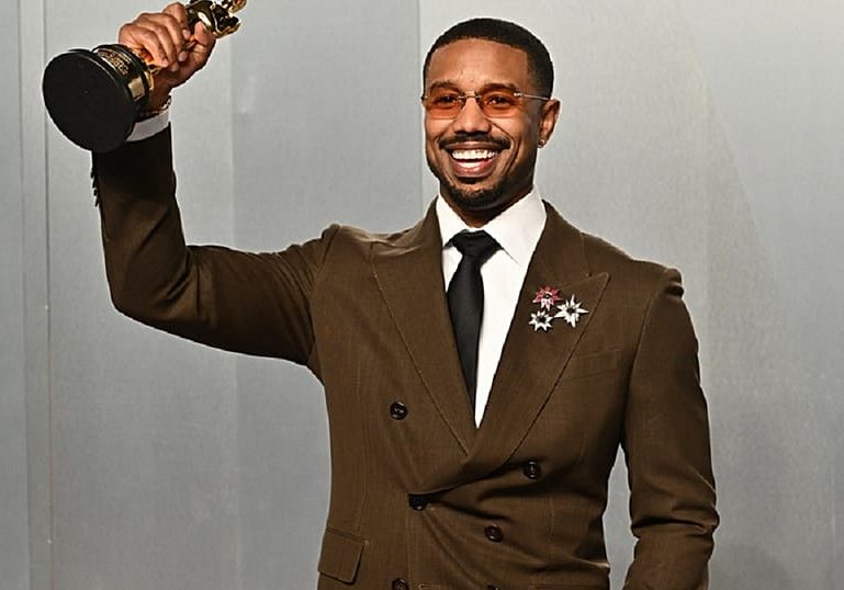 Michael B. Jordan wins best actor Oscar for dual role in “Sinners”