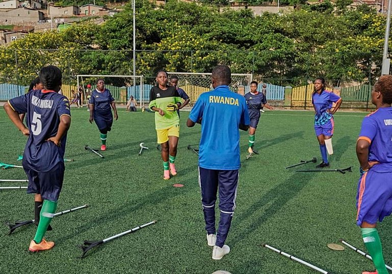Amputee football empowers Rwandan women on and off the pitch